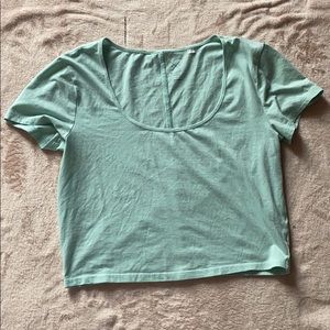 pacsun basic cropped tee